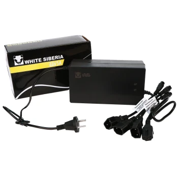 Быстрое зарядное устройство 48V5Ah для электроскутера/электросамоката (АКБ литий) WHITE SIBERIA